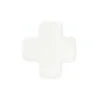 16″ NECKLACE GOLD – SIGNATURE CROSS SMALL OFF-WHITE