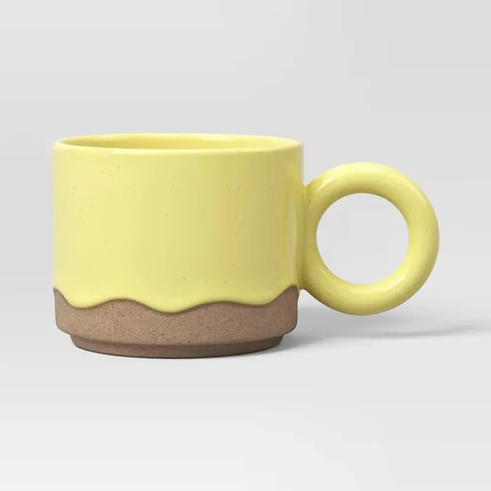 16 fl oz Drippy Glaze Mug Lime Green – Room Essentials™