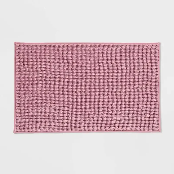 20″x32″ Everyday Chenille Bath Rug Pink – Room Essentials™