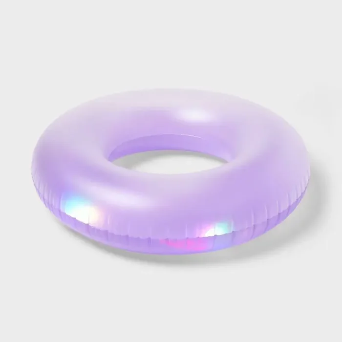 36″ Light Up Ring Tube – Sun Squad™ Purple PVC Pool Toy for Ages 9+