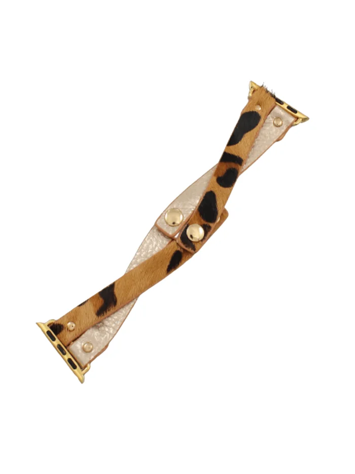 38MM Animal Print Crisscross Smart Watch Band
