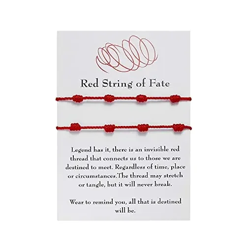 7 Knots Red Bracelet Good Luck Protection Bracelet Amulet for Protection Gift for Women Men Boys Girls Couples .