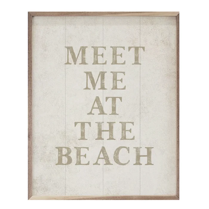 “Meet Me” Framed Sign