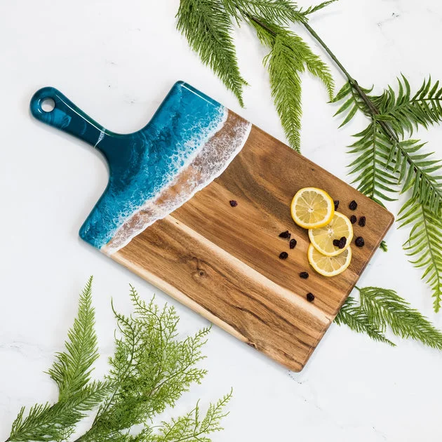 Acacia Wood Resin Cheese Board – Large
