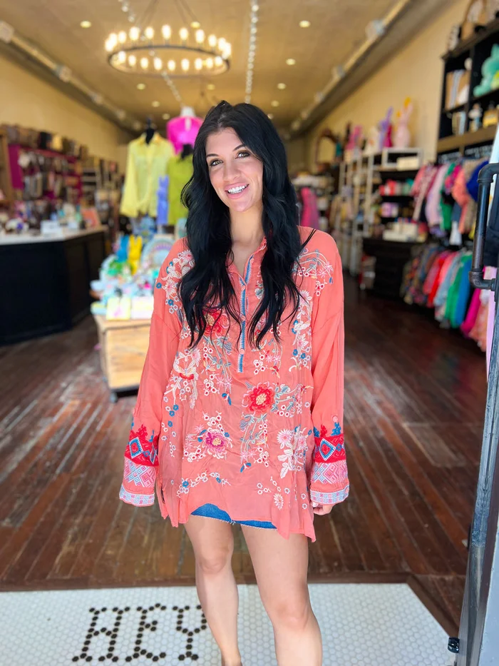 Adrina Tunic – Coral