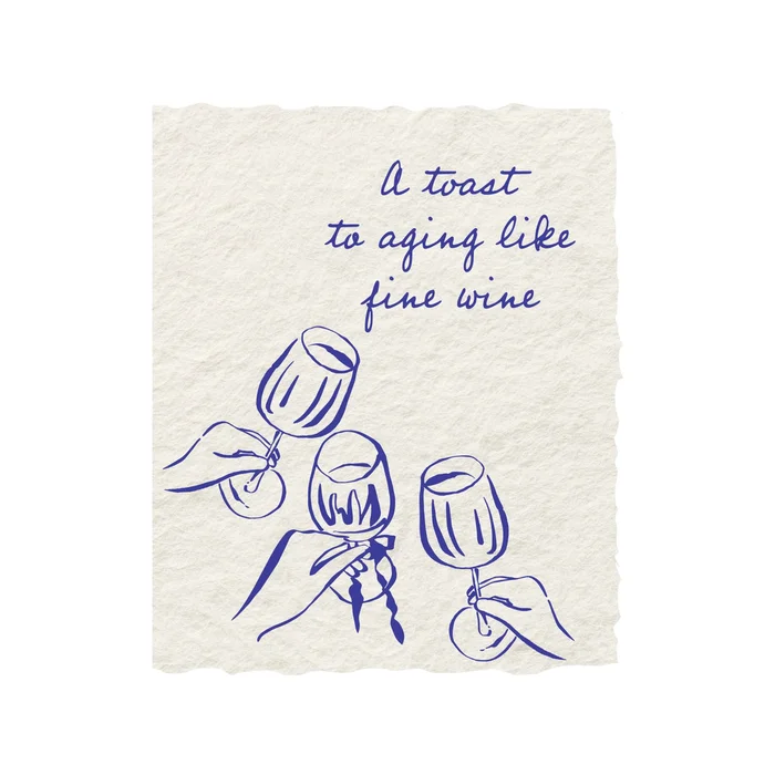 Aging like Fine Wine – Letterpress Eco Friendly Card