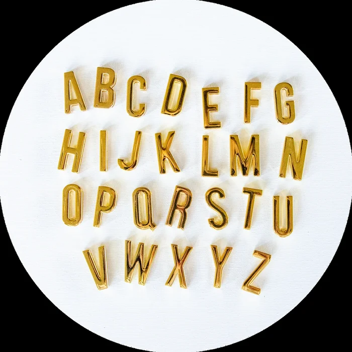 Alphabet Skinny Scarf Slider