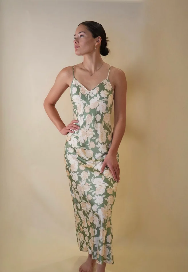 Amalfi Green Floral Dress