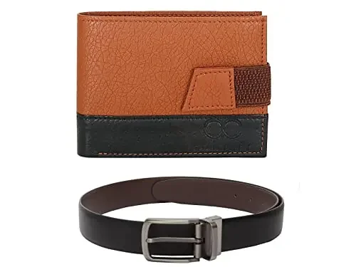 Amicraft Men‘s Combo Pack of Wallet & Belt Gift set