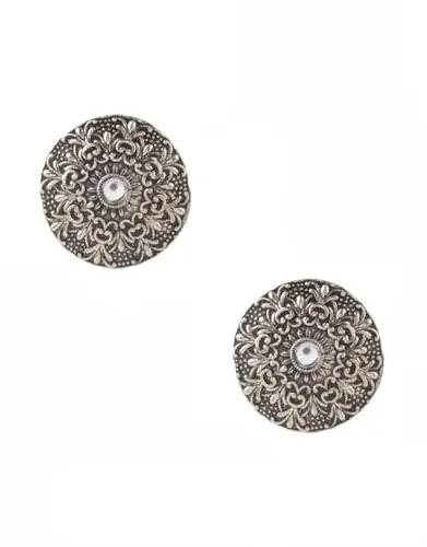 ANURADHA PLUS® Rose Gold Finish Fancy Studs Earrings For Stylish Women & Girls Very Classy & Designer Fancy Tops (WHITE), Small, Metal, No Gemstone