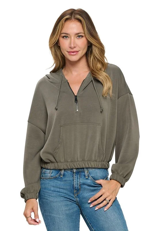 Ariella USA Cropped Hoodie
