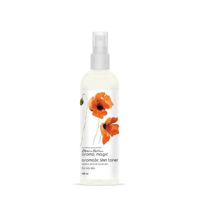 Aroma Magic Aromatic Skin Toner Tightens Pores & revives skin Alcohol Free with Pomegranate, Lavender & Peppermint Extracts Hydrates, Tones & Balances Oily Skin Type 100ml