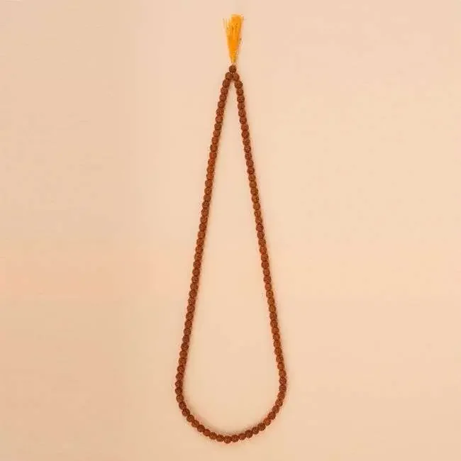 Authentic Isha Panchamukhi (five-faced) Rudraksha Mala. Consecrated at Dhyanalinga. Your cocoon of energy (7 mm)