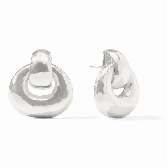Avalon Doorknocker Earring- Silver