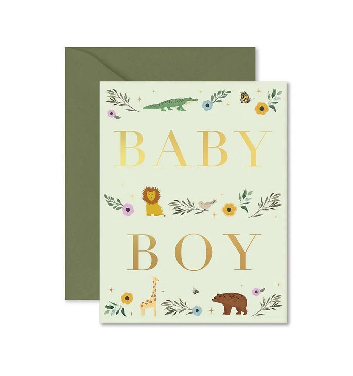 Baby Boy Storybook Card