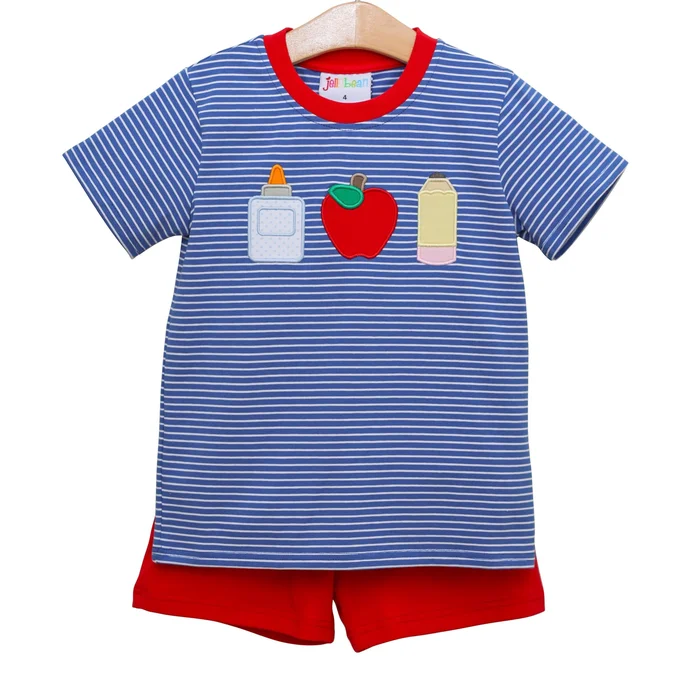 Back to School Short Set by Jellybean Smock Candy