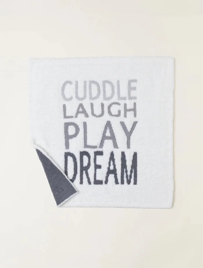 Barefoot Dreams CozyChic Cuddle Laugh Play Dream Stroller Blanket