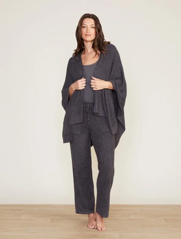 Barefoot Dreams CozyChic Lite Weekend Wrap-Carbon