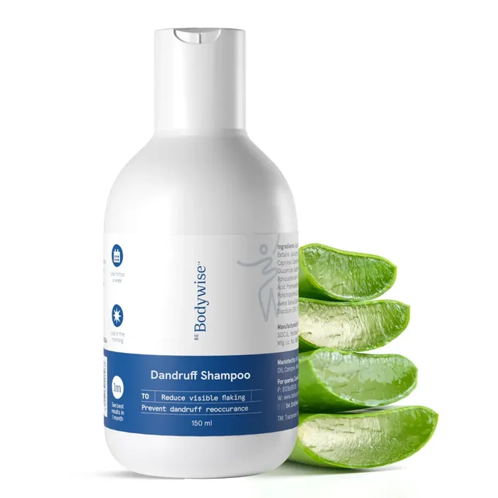Be Bodywise Anti Dandruff Shampoo 150ml pH 5.5 Clinically Proven Actives with Citric Acid, Oat & Aloe Vera Extract Paraben Free & Vegan