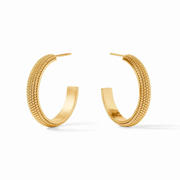 Beaded Eternity Hoop – Cabochon