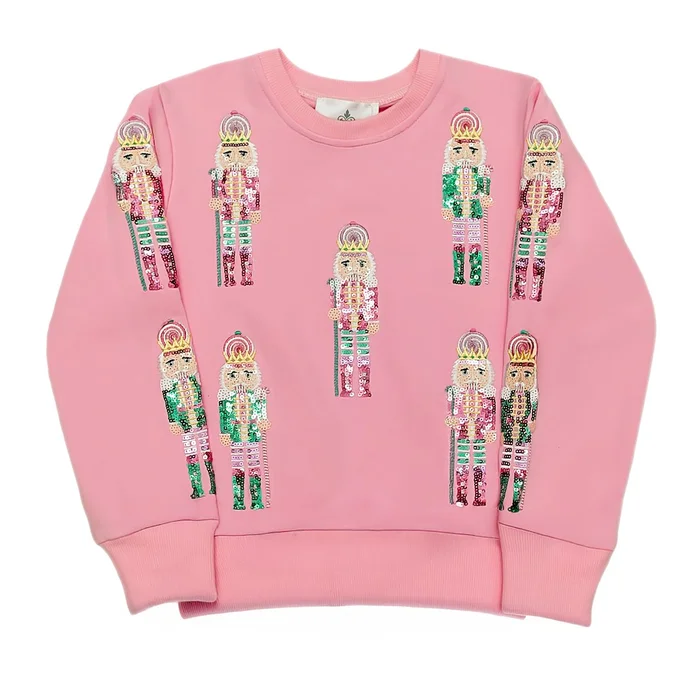Belle Cher Pink and Teal Nutcracker Sweatshirt PRE-ORDER