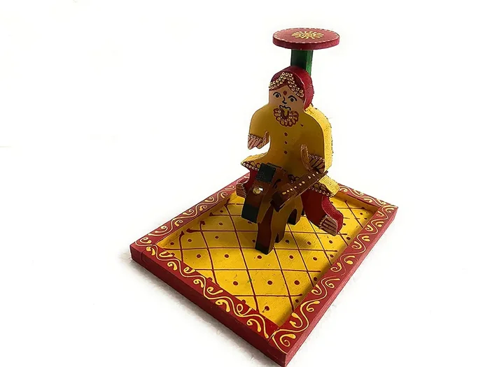 BIKANER GANGAUR IDOL Handmade Wooden Guga Pooja Pata for Indian Festival