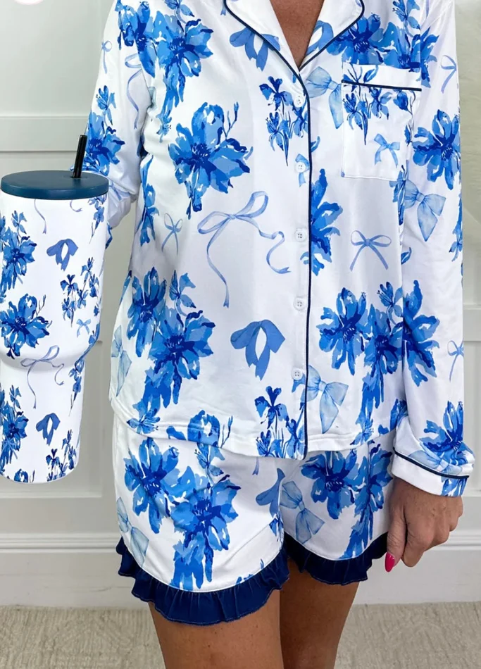 Blossom Ruffle Pajama Set