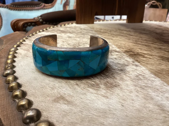 Blue Turquoise Cuff