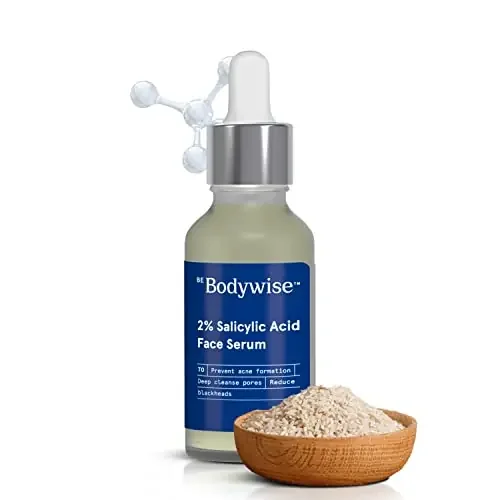 Bodywise 2% Salicylic Acid Face Serum for Women Helps to Reduce Acne Blackheads Whiteheads 2% Salicylic Acid and 0.5% Niacinamide 30ml