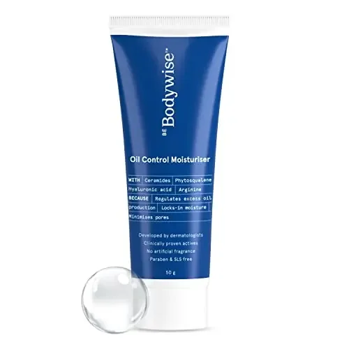 Bodywise Hyaluronic Acid Oil Free Moisturizer for Face For Oily & Acne Prone Skin 50 grams