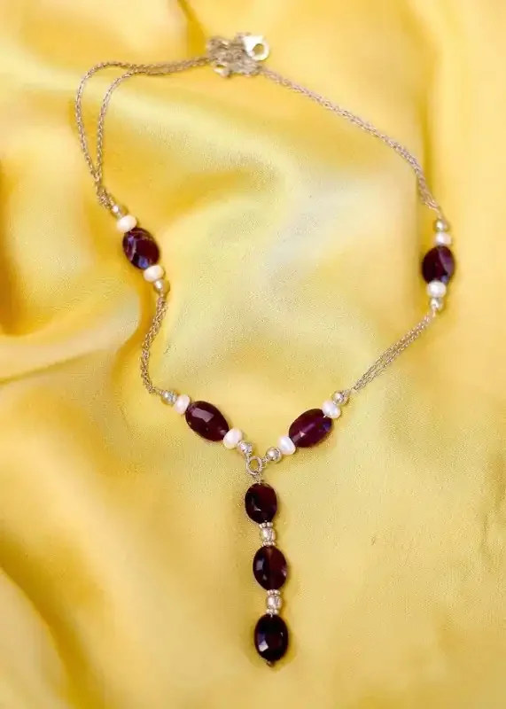 Bona Dea Amethyst Soiree Silver Necklace