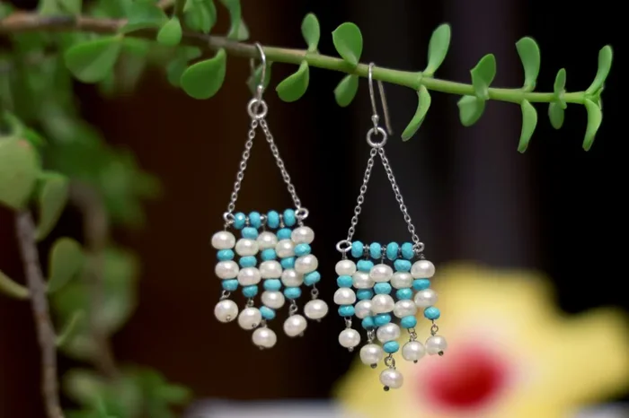 Bona Dea Turquoise Blue and Pearl Medley