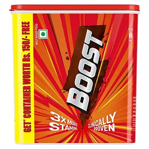 BOOST Nutrition Drink Powder Container 1 Kg (500 G X 2) With Free Sipper Signed By Ms Dhoni