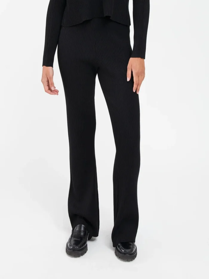 Brunette The Label Olivia Knit Pants – Black
