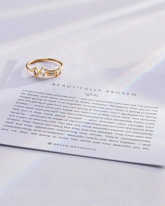 Bryan Anthony Beautifully Broken Ring Crystal Gold