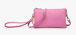 Bubblegum Riley 3 Compartment Crossbody/Wristlet