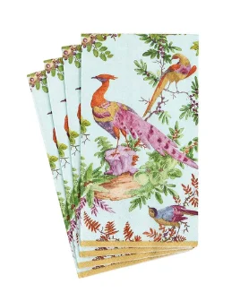 CASPARI GUEST TOWEL CHELSEA BIRDS CELADON