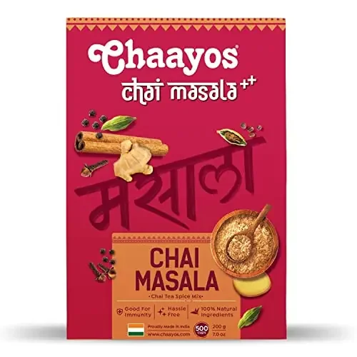 Chaayos Chai Masala – Aromatic Tea Masala Powder with 100% Natural Ingredients – 100g [250 Cups]