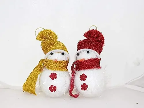 Christmas Vibes Christmas Decoration Snowman Tree Hanging Ornament – Pack of 3