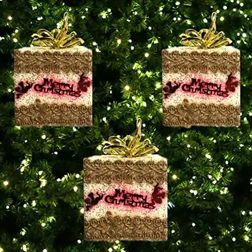 Christmas Vibes Christmas Gift Boxes with Bows Present Boxes for Christmas Tree Decorations