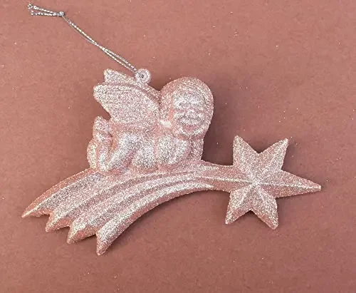 Christmas Vibes Christmas Tree Hanging Glitter Fairy Angel for Christmas Ornaments Bells Xmas Tree Hangings Ornaments for Christmas Decoration Items for Home Decoration Christmas Party 072