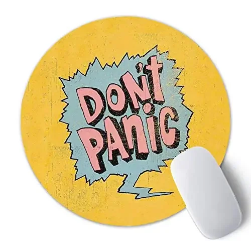 Christmas Vibes Printed Anti Skid Round Mouse Pad for Desktop Computer PCs and Laptops (Pack of 1) Gaming Mouse Pad Round Mousepad RMP231