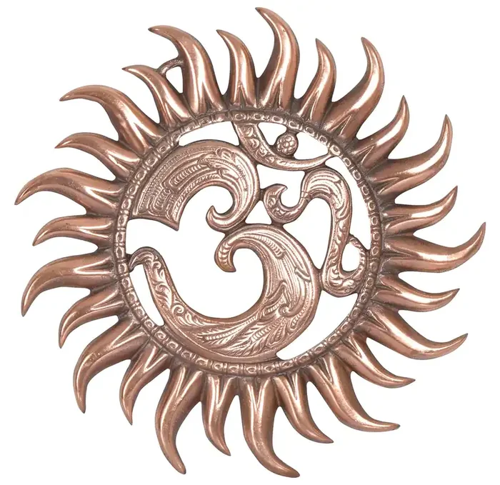 CHURU SILVERWARE Cast Iron Lord Shiva Mantra (Brown 28 cm x 1 cm x 28 cm)