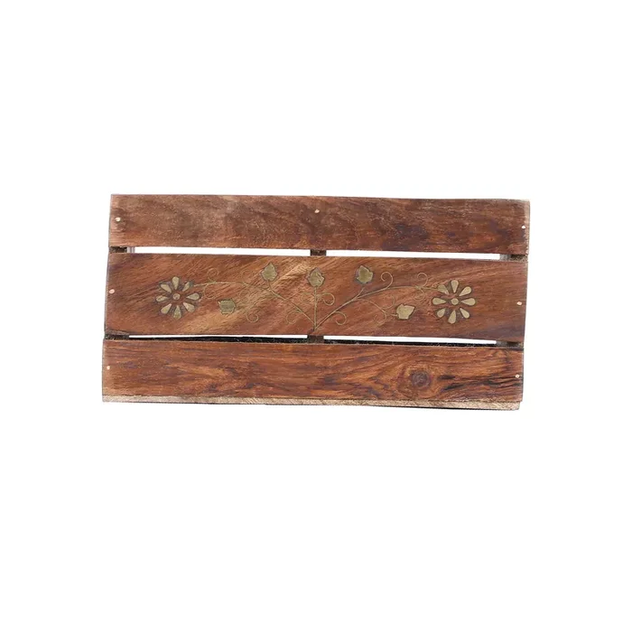 CHURU SILVERWARE Elagante Wooden Organiser or Caddy – Compact – Cutlery Holder or Pen Stand or Stationery Organiser or Desktop Organiser