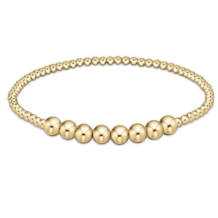 CLASSIC GOLD BEADED BLISS 2.5MM BEAD BRACELET – 5MM GOLD