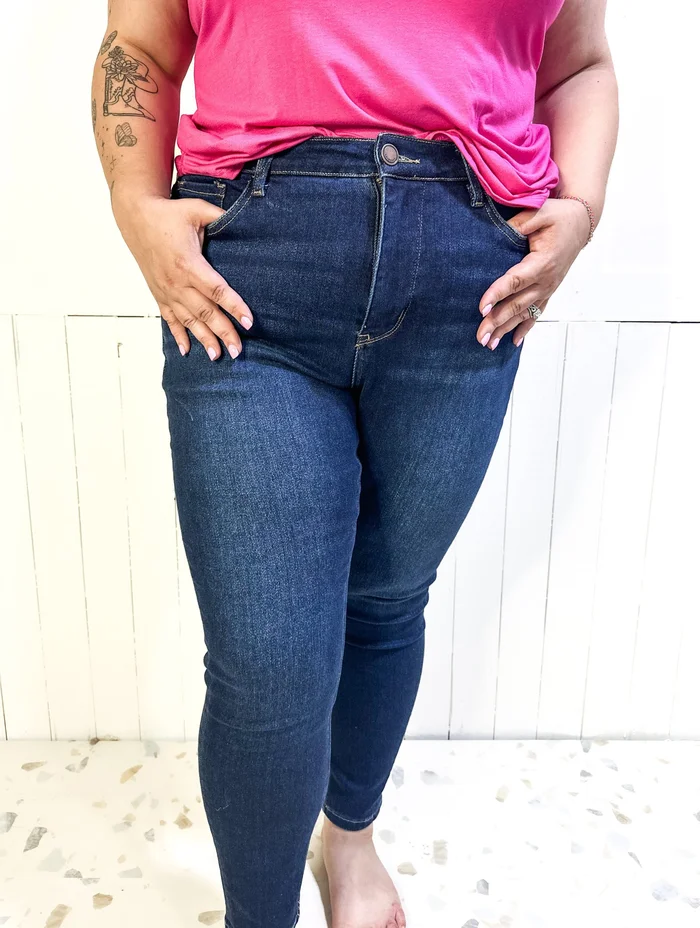 Classic Non Distressed Tummy Control High Rise Denim by Lovervet