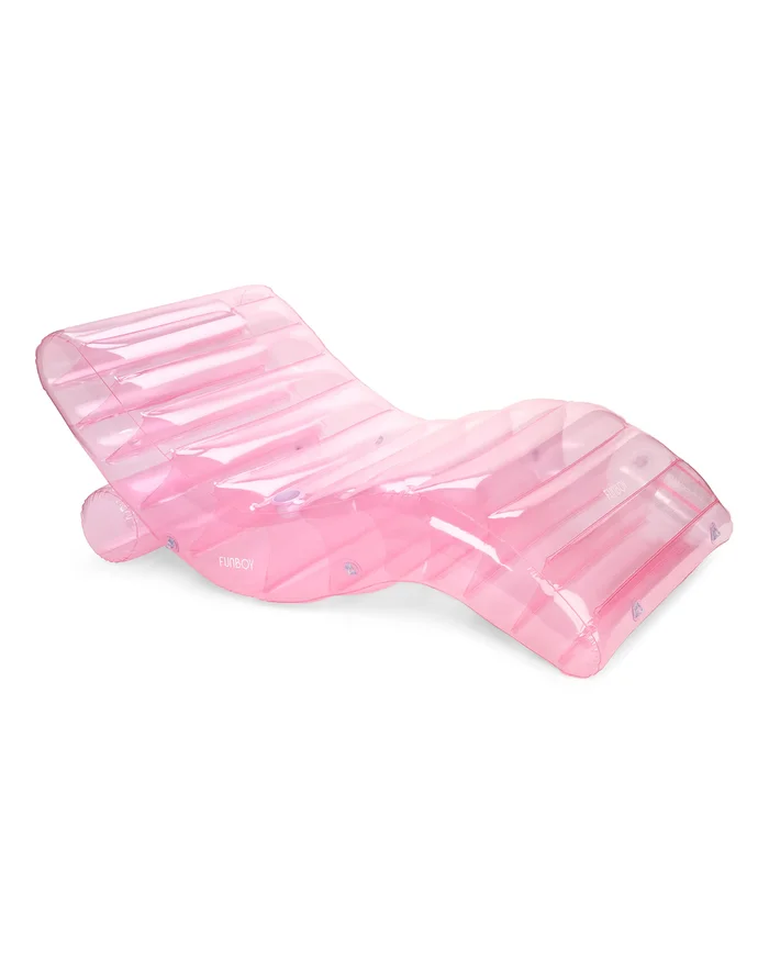 Clear Pink Chaise Lounger