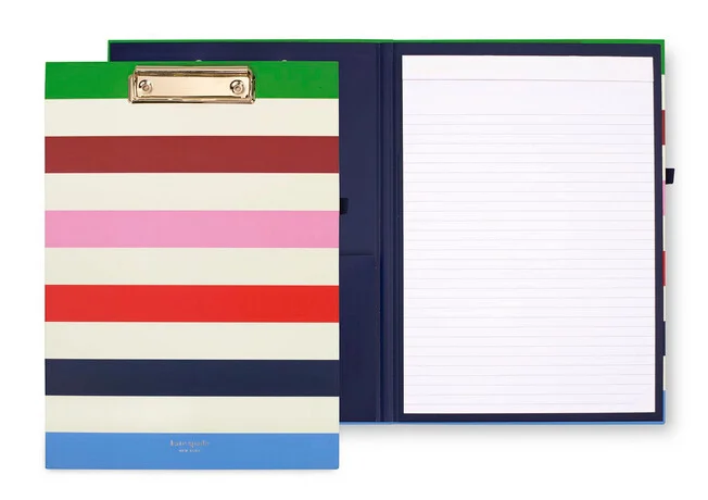 Clipboard Folio Adventure Stripe