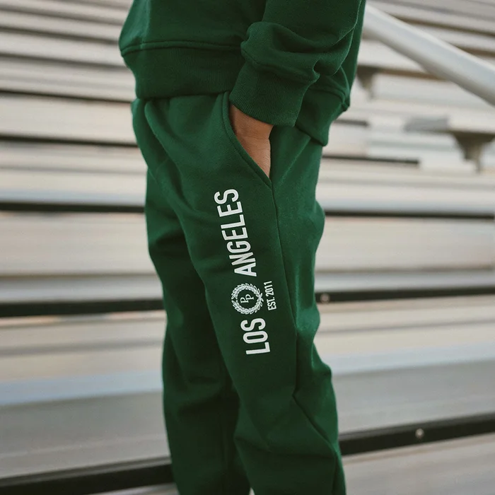 Collegiate Green Terry Toddler Joggers | Varsity Green