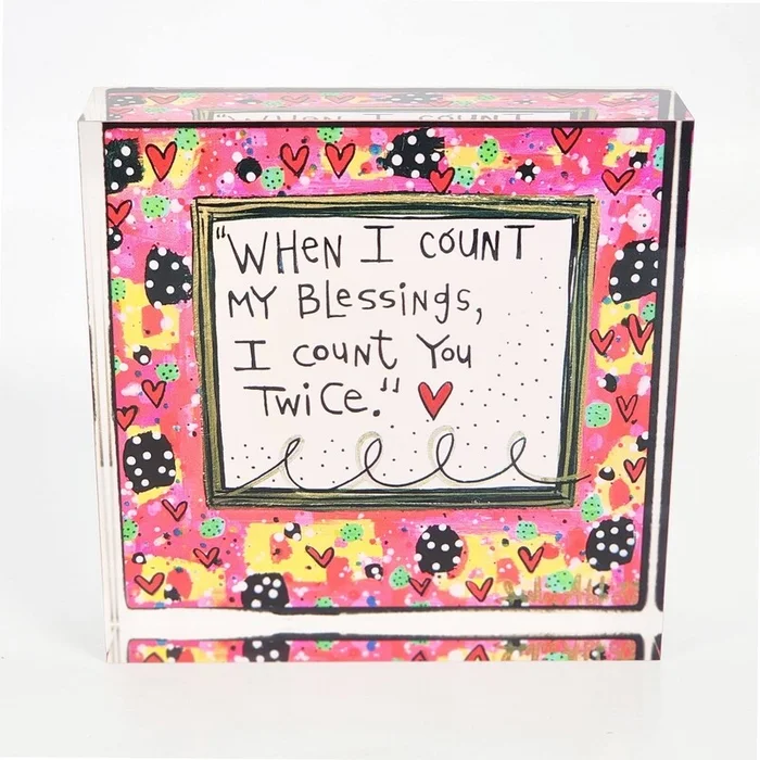 Count My Blessings Acrylic Block